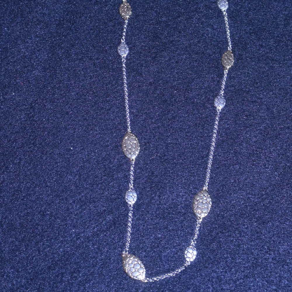 Skipping Stone 37-40"  Necklace